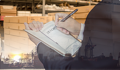 貨物到港，海關(guān)方形