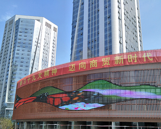 南昌新洪城項目，430平米格柵屏